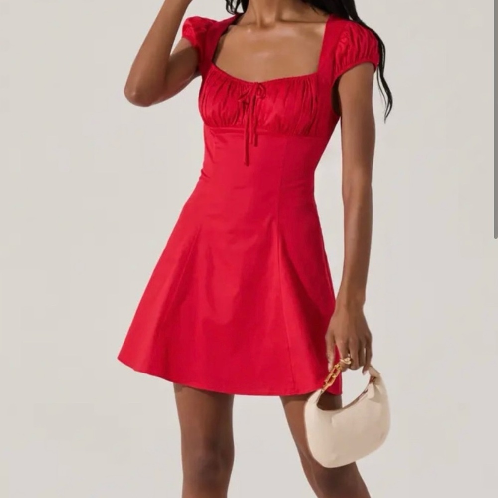 Astr Red Mini Dress